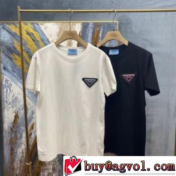 プラダ PRADA 2026春夏 ◆モデル愛用◆ PRADAコピーブランド 2色可選 半袖Tシャツ