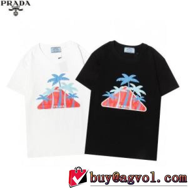 存在感◎ プラダ PRADA 2色可選 半袖Tシャツ 2026春夏 PRADAブランドコピー