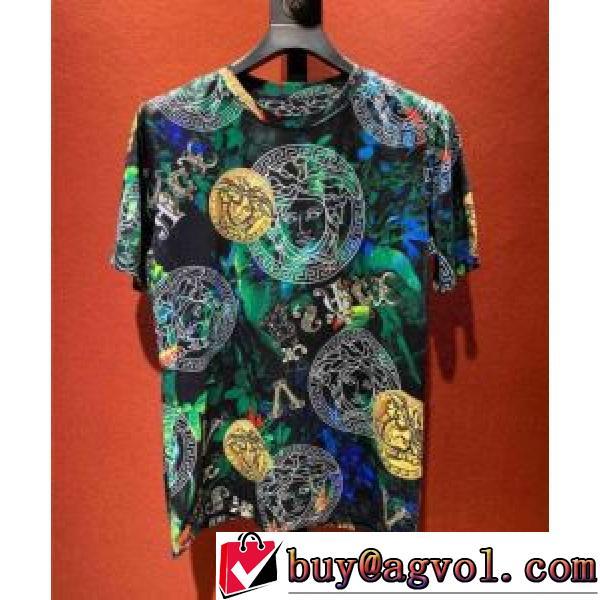 VERSACEブランド 偽物 通販 お洒落に魅せる ヴェルサーチVERSACE 2026春夏 半袖Tシャツ