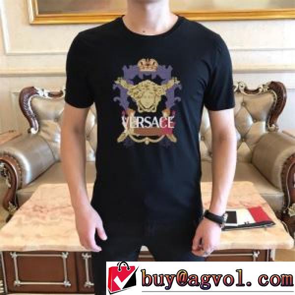 半袖Tシャツ VERSACE偽物ブランド オリジナル ヴェルサーチVERSACE 2026春夏 2色可選