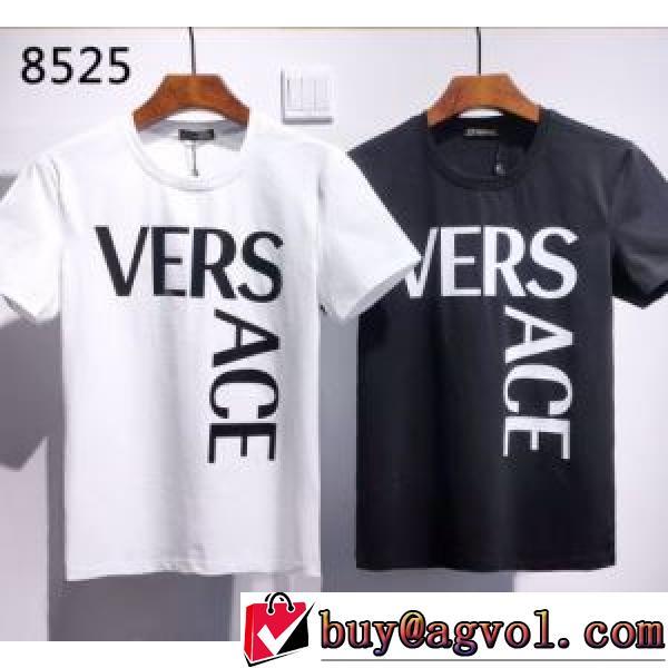 2色可選 ヴェルサーチVERSACE 半袖Tシャツ 2026春夏 VERSACEコピーブランド 希少