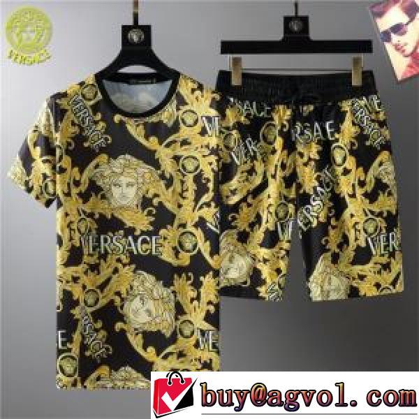 2026春夏 VERSACEコピー 半袖Tシャツ 上下セット ヴェルサーチVERSACE 値下げ！