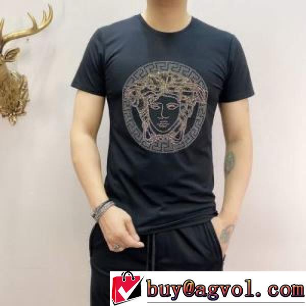 お買得 ヴェルサーチVERSACE 半袖Tシャツ 2026春夏 VERSACEコピー ブランド