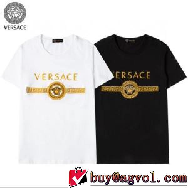 ヴェルサーチVERSACE 2色可選 2026春夏 半袖Tシャツ VERSACEコピーブランド 人気が爆発