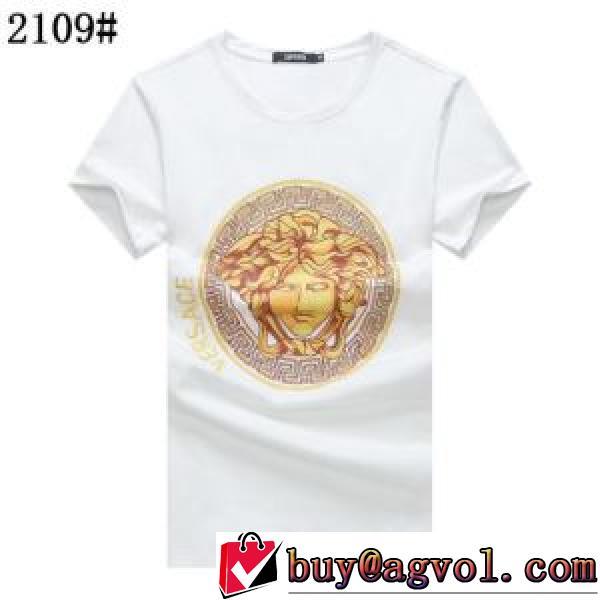 ヴェルサーチVERSACE 2026春夏 ◆モデル愛用◆ VERSACEブランドスーパーコピー 半袖Tシャツ 2色可選