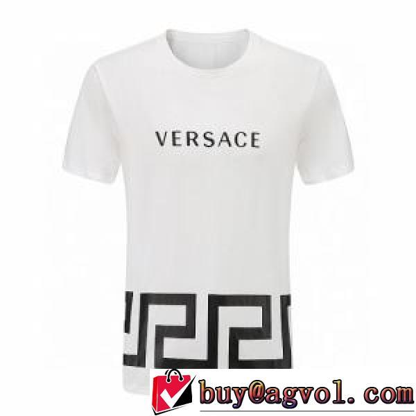 VERSACEブランド 偽物 通販 2色可選 高級感溢れるデザイン 半袖Tシャツ ヴェルサーチVERSACE 2026春夏