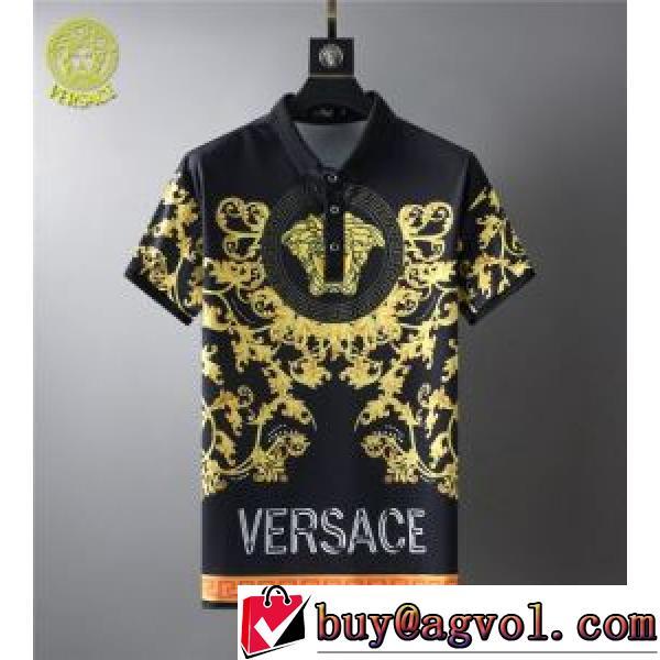 VERSACE偽物ブランド 耐久性に優れ 半袖Tシャツ 2色可選 ヴェルサーチVERSACE 2026春夏