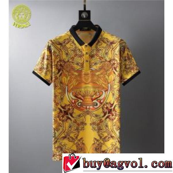 ヴェルサーチVERSACE スタイルアップ効果 2026春夏 2色可選 半袖Tシャツ VERSACEブランドスーパーコピー