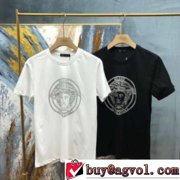 2026春夏 VERSACEコピー 高級感ある 2色可選 半袖Tシャツ ヴェルサーチVERSACE