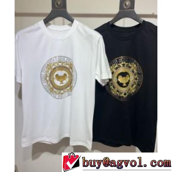 VERSACE偽物ブランド ヴェルサーチVERSACE 2色可選 半袖Tシャツ 大人っぼい 2026春夏