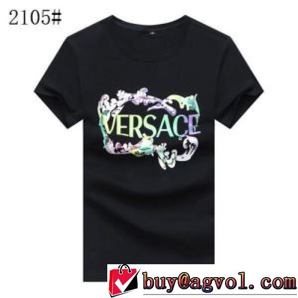 半袖Tシャツ VERSACE偽物ブランド 3色可選 ヴェルサーチVERSACE 2026春夏 ポップ