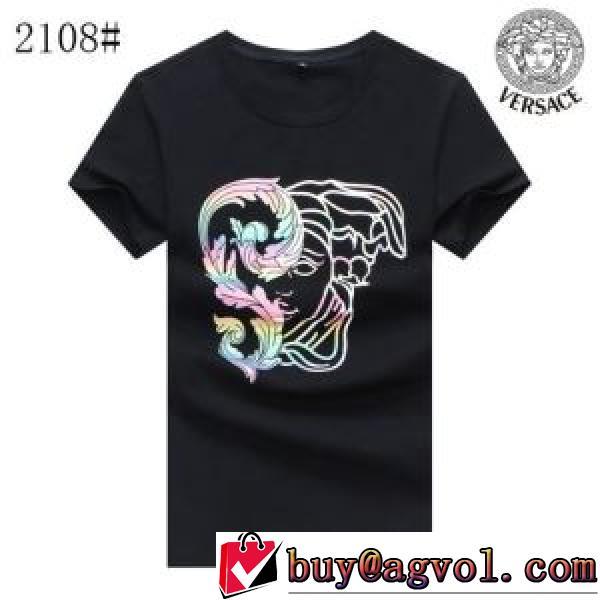 2026春夏 半袖Tシャツ VERSACEスーパーコピー 代引 2色可選 ヴェルサーチVERSACE ファッション 人気