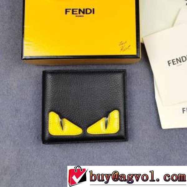 首胸ロゴ クリップウォレット 二つ折り財布 紙幣入れ FENDIコピー ブランド フェンディ FENDI 2026春夏 .506.