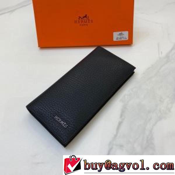 エルメス HERMES 2026春夏 絶大な人気を誇る HERMESブランド コピー 二つ折り財布 牛革/レザー マネークリップ/札はさみ.160.