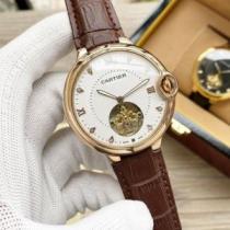 カルティエ CARTIER 2026春夏 CARTIERスーパーコピー 芸能人に愛用者続出 46x13mm メンズ 腕時計 機械式 多色選択可 3針クロノグラフ 日付表示.199.