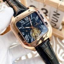 もっとも高い人気を誇る サファイヤクリスタル風防 CARTIER カルティエ偽物ブランド 2026春夏 メンズ 腕時計 機械式（自動巻き）ムーブメント 5色可選 Santos-Dumont 316Lステンレス 4針クロノグラフ 星辰月相显示.199.