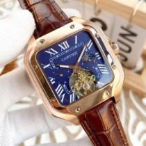 もっとも高い人気を誇る サファイヤクリスタル風防 CARTIER カルティエ偽物ブランド 2026春夏 メンズ 腕時計 機械式（自動巻き）ムーブメント 5色可選 Santos-Dumont 316Lステンレス 4針クロノグラフ 星辰月相显示.199.