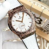 機械式（自動巻き）ムーブメント 高級感漂わせる 6色可選 ウブロ HUBLOTコピー 2026春夏 メンズ 腕時計 316ステンレス クラシカル大三針は月相設計を搭載しています.178.