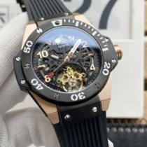 2026春夏 ウブロ HUBLOT 限量販売 機械式（自動巻き）ムーブメント 6色可選 ウブロブランドスーパーコピー メンズ 腕時計 Tourbillon トゥールビヨン 透かし彫りムーブメント.178.