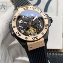 2026春夏 ウブロ HUBLOT 限量販売 機械式（自動巻き）ムーブメント 6色可選 ウブロブランドスーパーコピー メンズ 腕時計 Tourbillon トゥールビヨン 透かし彫りムーブメント.178.