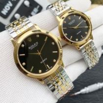 2025春夏 ロレックス ROLEXブランド 偽物 通販 スタイルアップ効果 恋人腕時計 6色可選 男性用直径40 mm女性用30 mm厚さ8 mm 流行が百似合います.196.