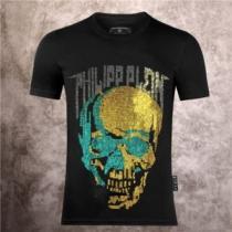 PHILIPP PLEIN偽物ブランド 半袖Tシャツ フィリッププレイン PHILIPP PLEIN 首胸ロゴ 2026春夏