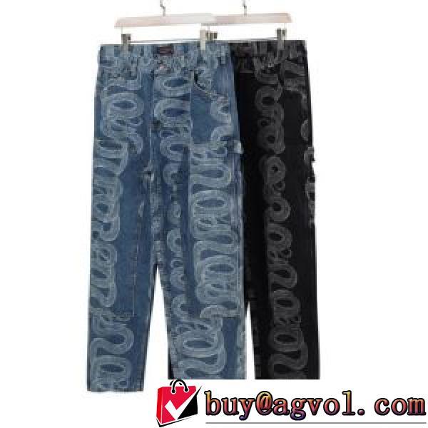 定番のアイテム シュプリーム Supreme &times; HYSTERIC GLAMOUR 2026SS Week4 蛇の紋 ジーンズ 高級感ある シュプリームスーパーコピー 激安 2色可選