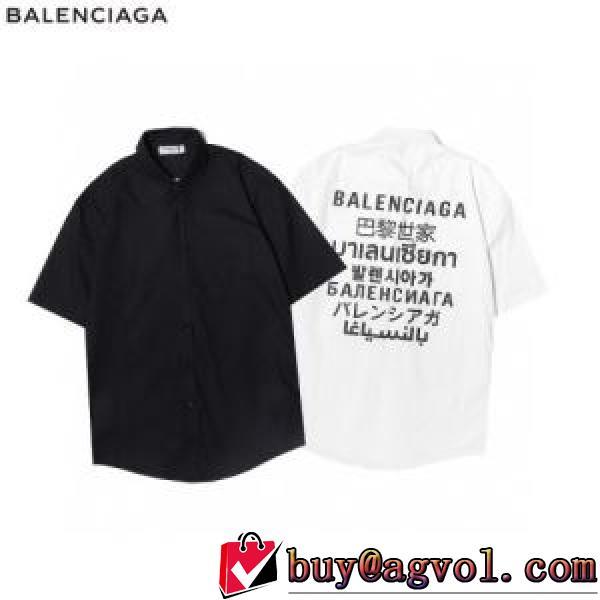 2025春夏 大人気☆NEW!!  半袖シャツ 2色可選 バレンシアガコピー バレンシアガ BALENCIAGA カッコいい印象を付ける