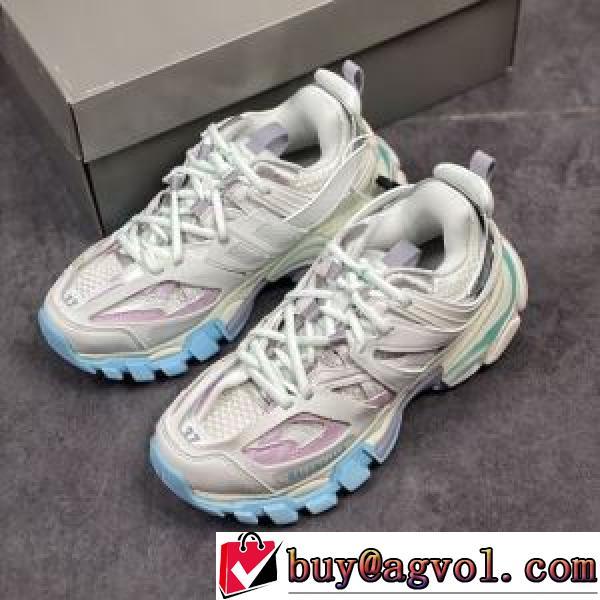 2026春夏 高級感ある バレンシアガ Balenciaga Sneaker Tess s.Gomma MAILLE WHITE/ORANGE ランニングシューズ スニーカー バレンシアガコピーブランド 優しい履き心地