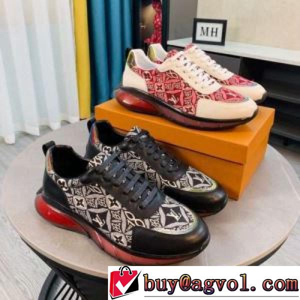 売れ筋のいい 柔軟 ルイ ヴィトン LOUIS VUITTON 2色可選 2026春夏 ランニングシューズ ルイ ヴィトンブランドコピー