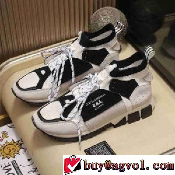 3色可選 ハイカットカジュアルシューズ  2026春夏 ドルチェ＆ガッバーナ Dolce&Gabbana 綺麗に決まるフォルム！D&Gブランドコピー