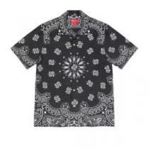 春夏に最も需要のある シュプリーム Supreme 21SS Week12 Bandana Silk S/S Shirt カシューナッツ半袖シャツ 2色可選 SUPREMEコピー ブランド