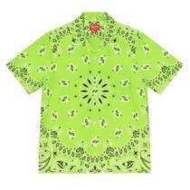 春夏に最も需要のある シュプリーム Supreme 21SS Week12 Bandana Silk S/S Shirt カシューナッツ半袖シャツ 2色可選 SUPREMEコピー ブランド