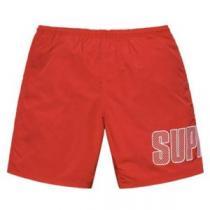 コーデ 知的なムードを演出 シュプリーム SUPREME 21SS LOGO APPLIQUE WATER SHORT 刺繍ビーチパンツ シュプリームブランド コピー ショートパンツ 4色可選