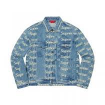 シュプリーム SUPREME 優美なお出かけスタイル 21SS Frayed Logos Denim デニムジャケット ブルゾン シュプリームスーパーコピー 