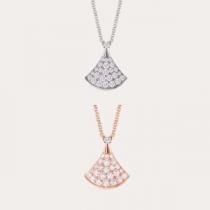 2026春夏 ペンダントトップ ブルガリ BVLGARI 925純銀18 kプラチナダイヤモンド ネックレス 争奪戦必至 2色可選 ブルガリブランド 偽物 通販.229.