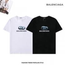 オリジナル バレンシアガ BALENCIAGA 2026春夏 半袖Tシャツ 2色可選 BALENCIAGAブランドスーパーコピー 幅広いジャンル