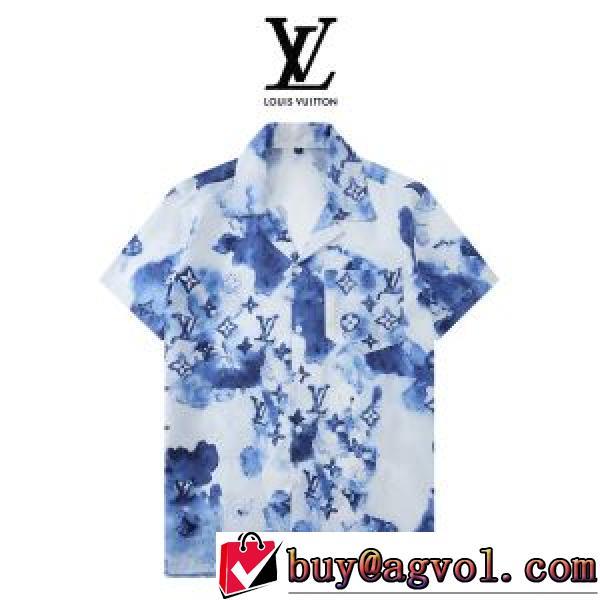 肌触りのいい ルイ ヴィトン LOUIS VUITTON 半袖シャツ LOUIS VUITTONスーパーコピー 激安