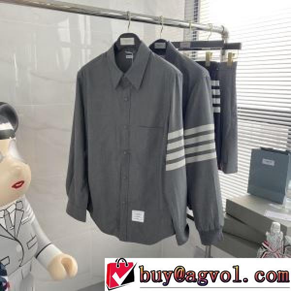 2026春夏 希少価値大！ トムブラウン THOM BROWNE 長袖シャツ THOM BROWNEコピー ウールのシャツ