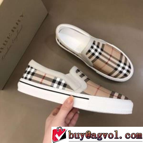 スリップオン 履き心地抜群 2026春夏 バーバリー BURBERRY 上品な輝きを放つ形 脱ぎ履きしやすい/着脱しやすい バーバリーブランド コピー