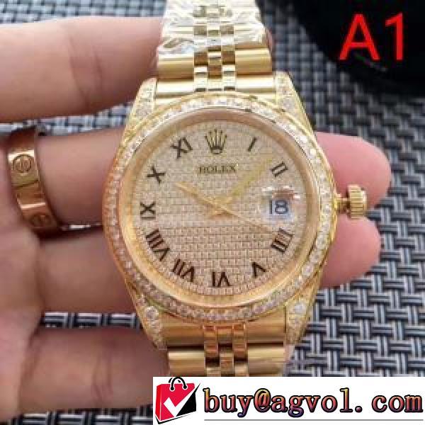 2色可選 セール中 ROLEXスーパーコピー 2026秋冬 ロレックス ROLEX ダイヤベゼル 上級水晶ガラス 原装石英机芯 カレンダー機能付き.196.