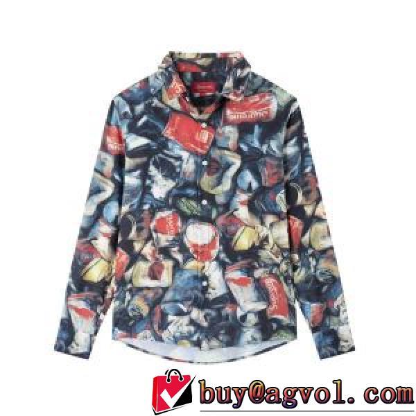 高品質 シュプリーム Supreme 21SS Cans Shirt 海外限定ライン 夏の長袖シャツ SUPREMEブランド コピー