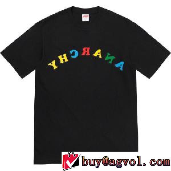 洗練を十分に演出する シュプリーム SUPREME 2026 Week18 Anarchy Tee シュプリームブランドコピー カラーアルファベット ラウンドネック半袖Tシャツ 2色可選