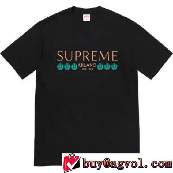 落ち着いた質感 21ss シュプリーム SUPREME Week18 Milano Tee ラウンドネック SUPREMEブランド コピー 半袖Tシャツ 4色可選 カッコいい印象を付ける
