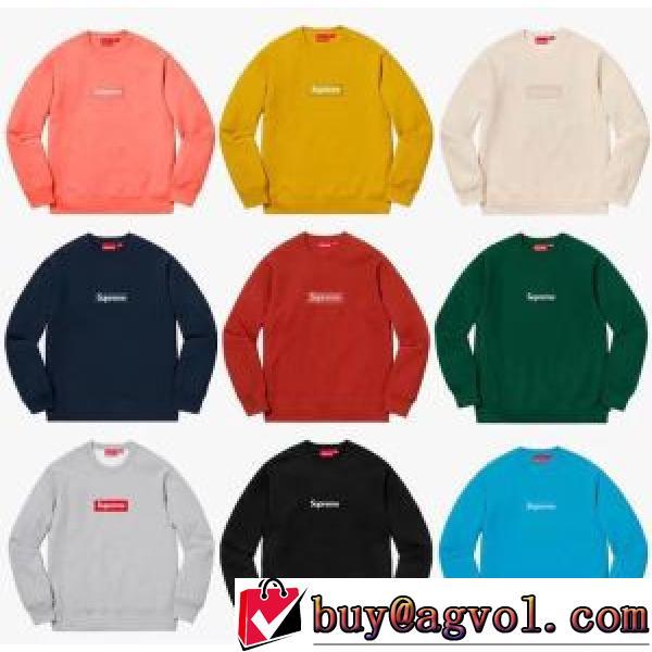 超激得品質保証 シュプリーム SUPREME BOX LOGO CREWNECK SWEATSHIRT 2026秋冬 肌に馴染みやすい シュプリームブランドスーパーコピー プルオーバーパーカー 多色選択可