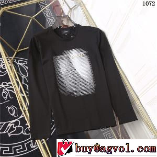 着心地満点 メンズ/男性用 プラダ PRADA プラダブランド コピー 2色可選 長袖Tシャツ ラウンドネック カジュアル シックスタイルに活躍