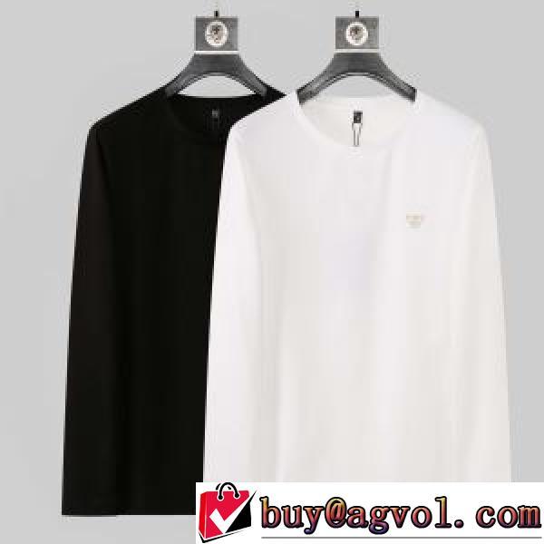 長袖Tシャツ ラウンドネック 2色可選 2026秋冬 アルマーニ ARMANI 快適な着心地 魅力ファッション EMPORIO ARMANIコピー ブランド