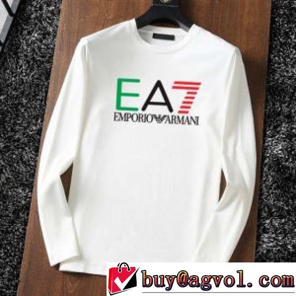 2色可選 長袖Tシャツ ラウンドネック カッコいい印象を付ける 高品質 人気 EMPORIO ARMANI偽物ブランド 2026秋冬 アルマーニ ARMANI