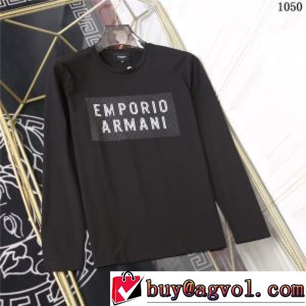 3色可選 長袖Tシャツ 着回し度抜群 2026秋冬 アルマーニ ARMANI 個性的なデザ EMPORIO ARMANIブランドコピー
