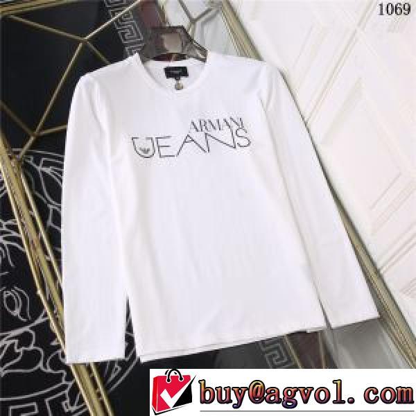 人気商品登場 EMPORIO ARMANIブランド コピー 2026秋冬 アルマーニ ARMANI 3色可選 長袖Tシャツ しわになりにくい